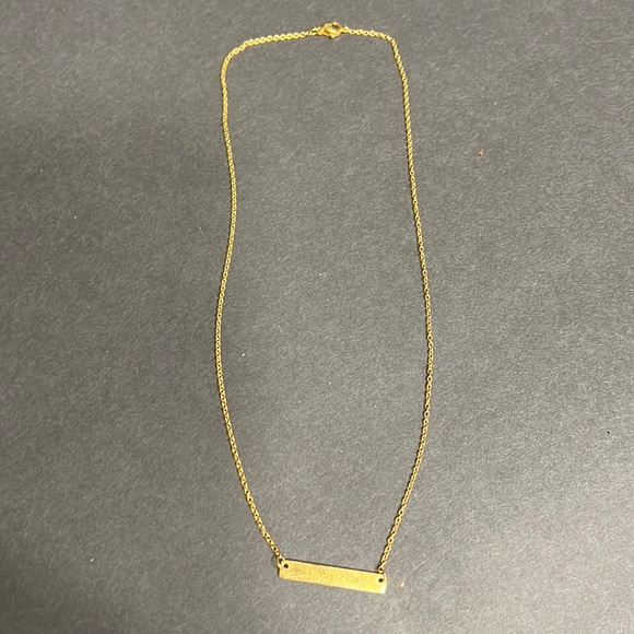 Inspire Bar Gold Necklace - Picture 2 of 4